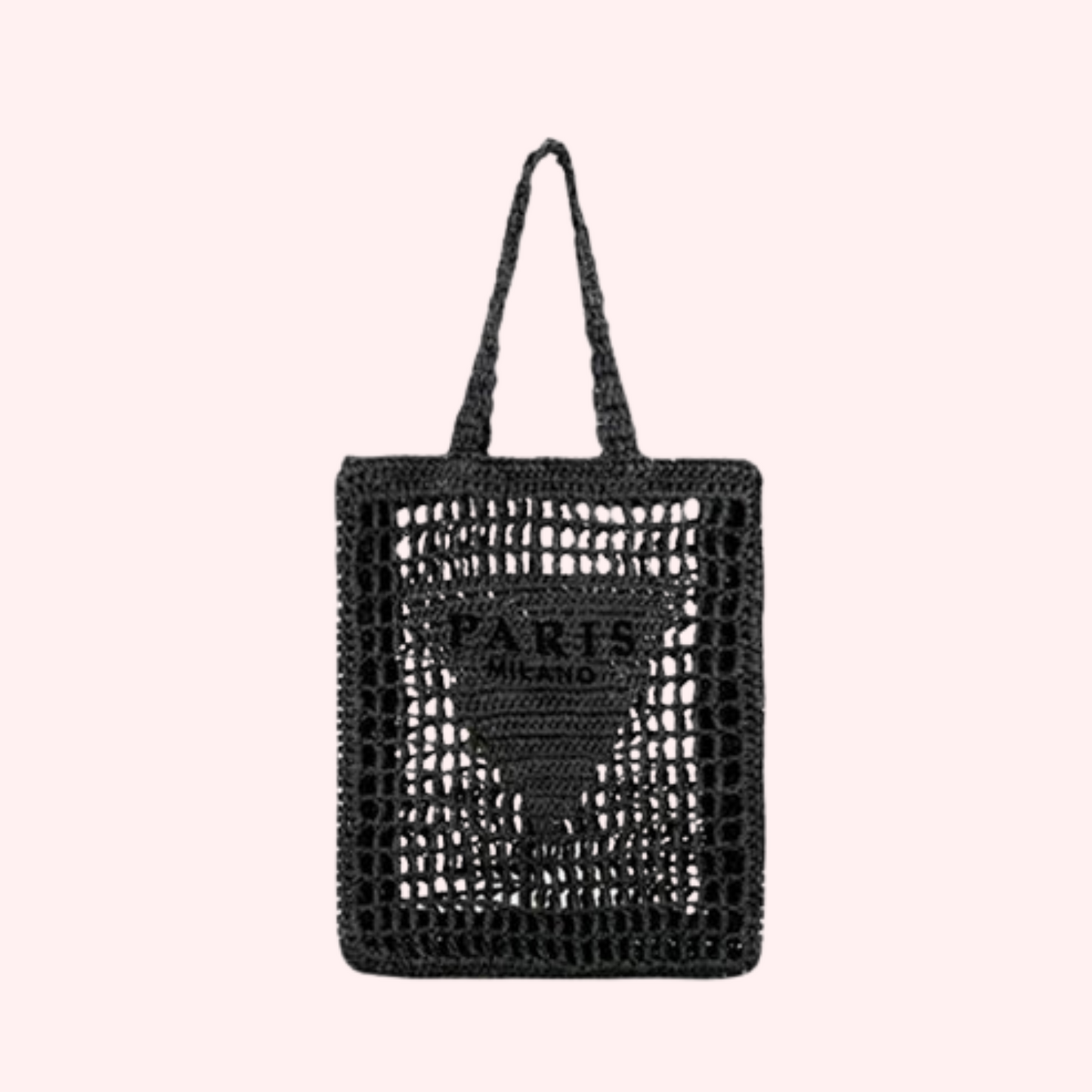 Plaited Raffia Straw Bag